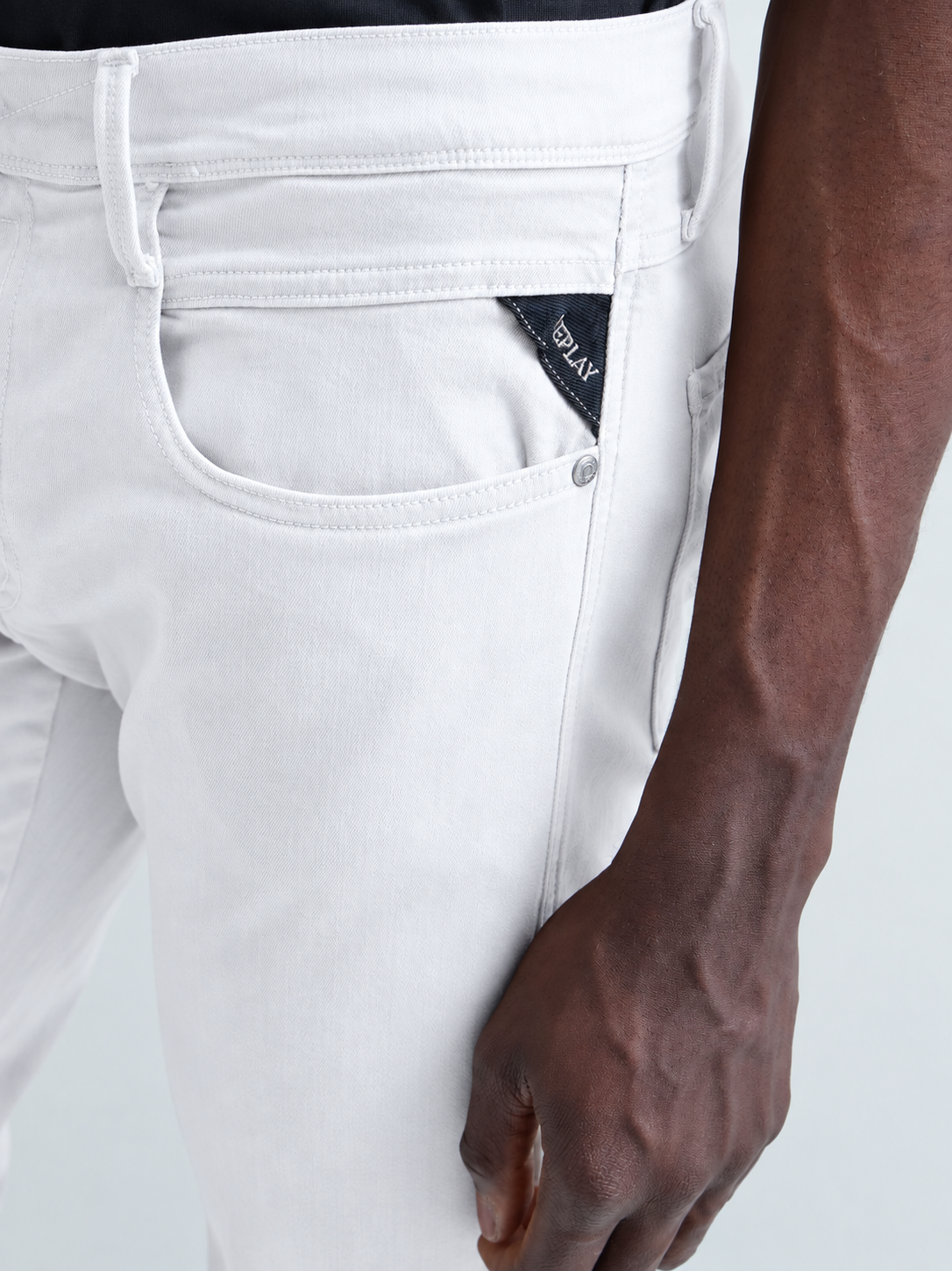 10.5 OZ BULL HYPERFLEX STRETCH DENIM | WHITE M914E 8366197-120 (CORE)
