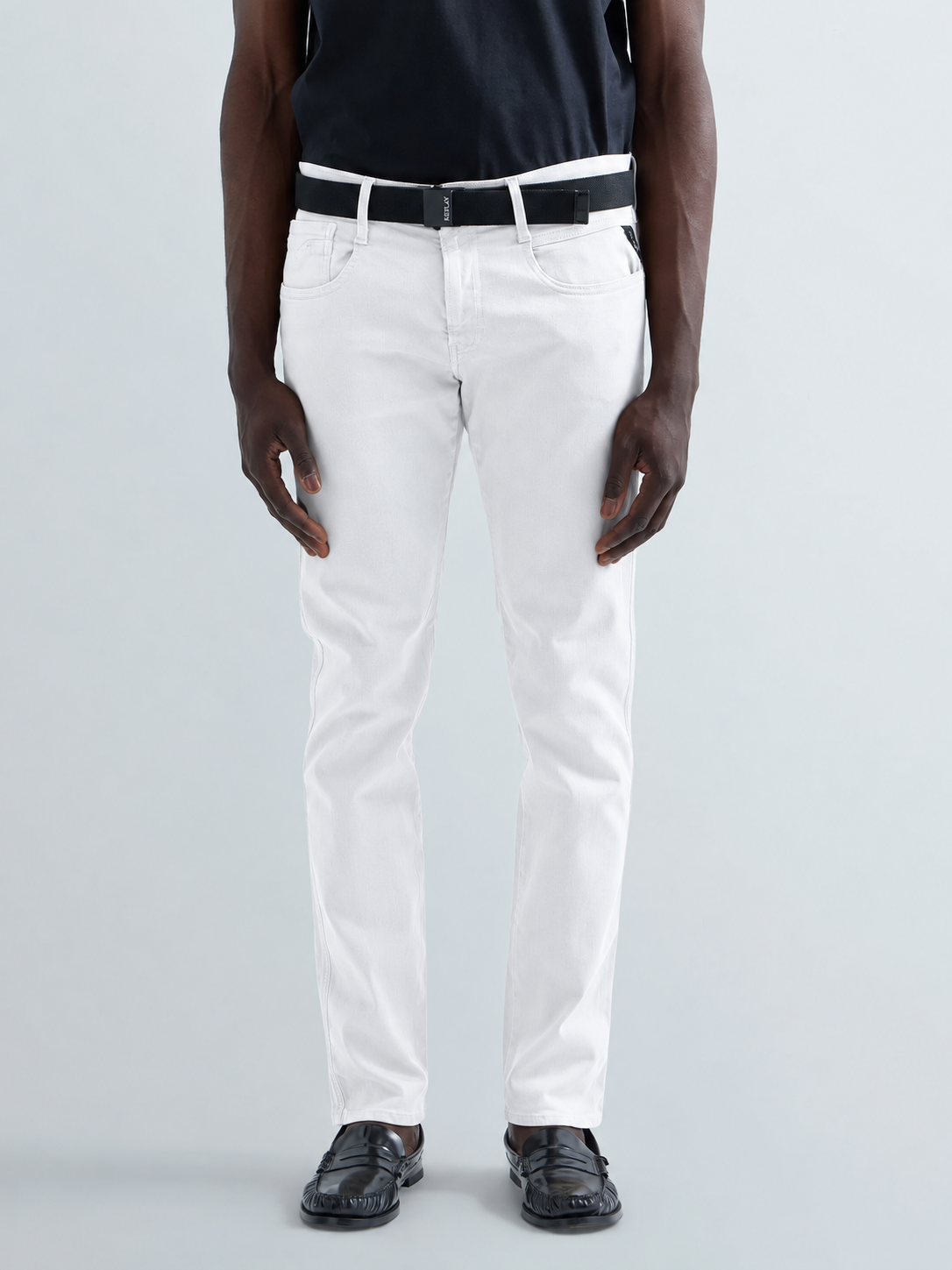 10.5 OZ BULL HYPERFLEX STRETCH DENIM | WHITE M914E 8366197-120 (CORE)