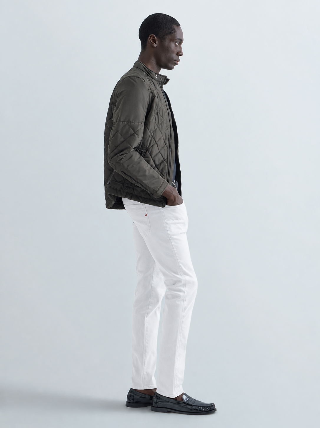 10.5 OZ BULL HYPERFLEX STRETCH DENIM | WHITE M914E 8366197-120 (CORE)