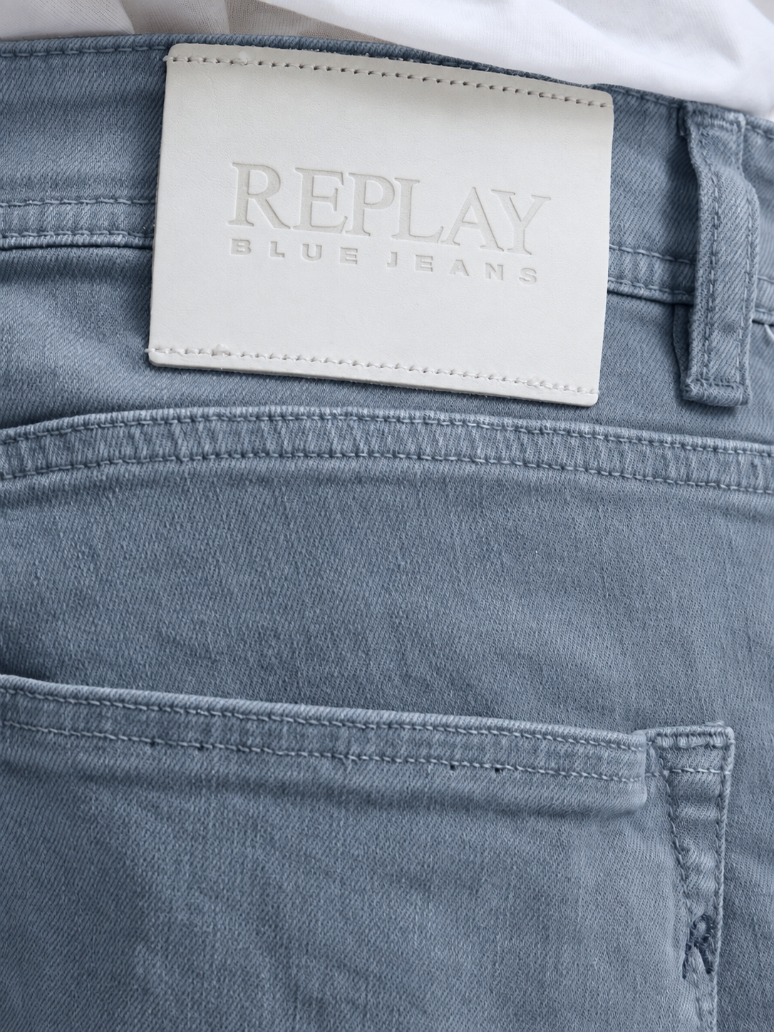 9.5 OZ STRETCH BULL DENIM TAPERED-FIT SHORTS | PEWTER BLUE MA981Y 8488790-211