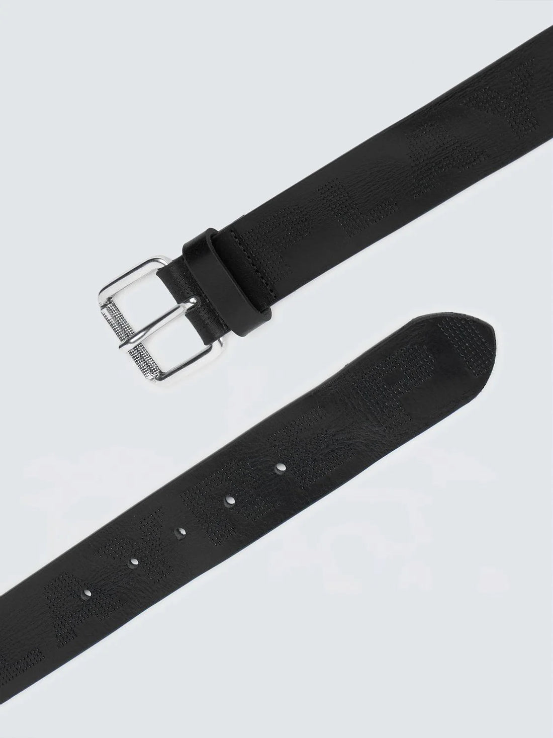 BELT WITH TEXTURED LOGO | BLACK AM2713 A1207B-0098