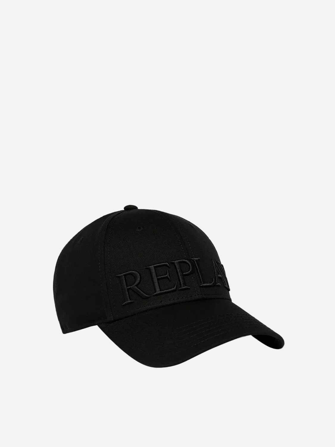 TOTAL BLACK CAP WITH MAXI EMBROIDERED LOGO | AX4308 998