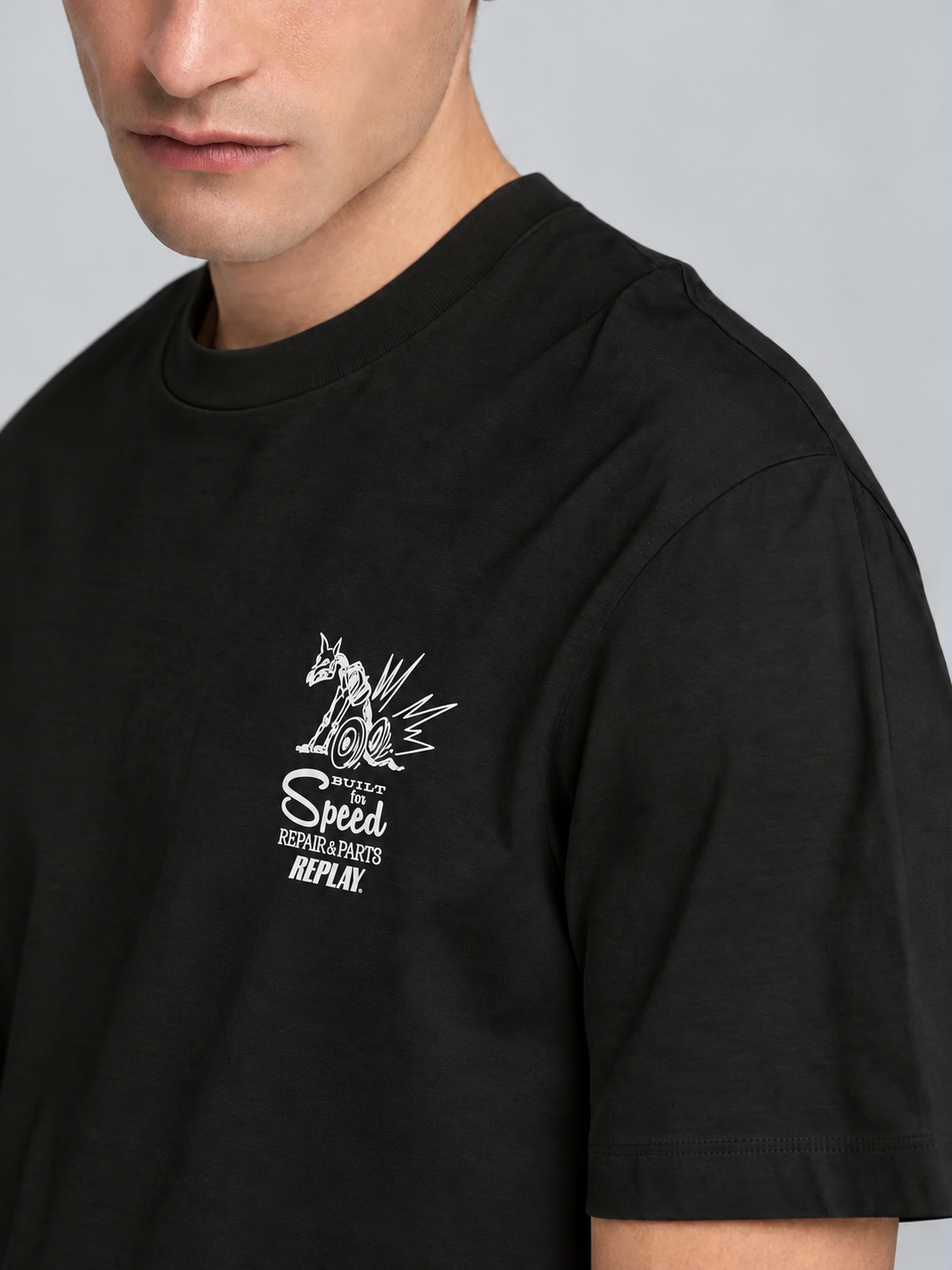 BASIC JERSEY 30/1 T-SHIRT | BLACK M3345 2660-098