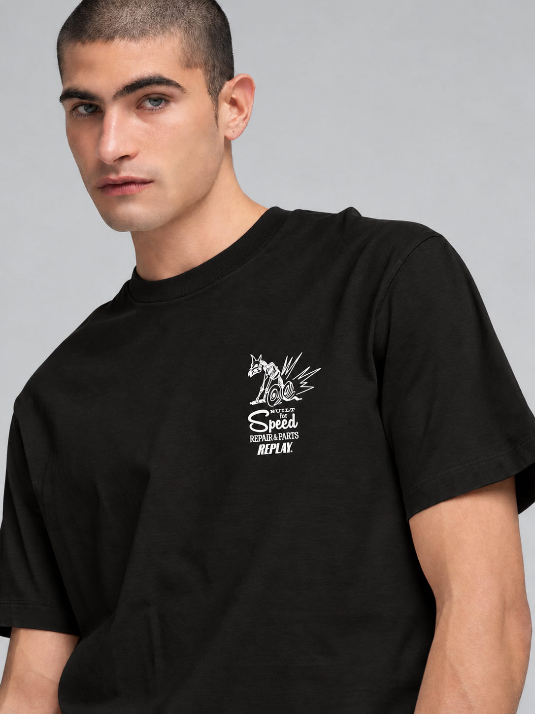 BASIC JERSEY 30/1 T-SHIRT | BLACK M3345 2660-098