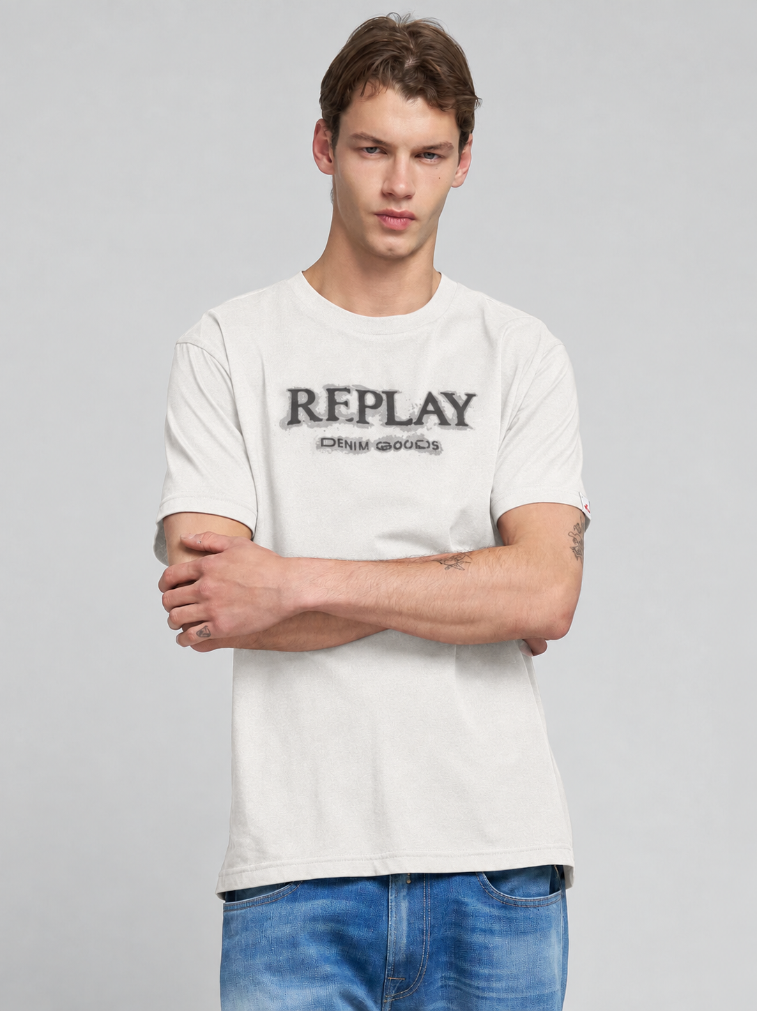 COTTON T-SHIRT WITH PRINT | M3220 2660 011