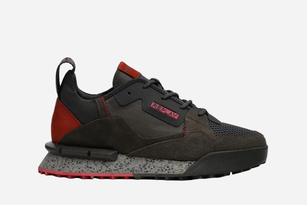 FIELD MELT LACE-UP SNEAKERS | DK GREY RS1P0066L-19