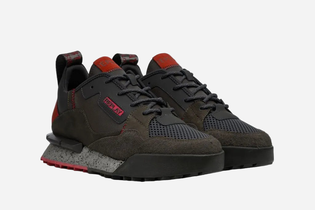 FIELD MELT LACE-UP SNEAKERS | DK GREY RS1P0066L-19