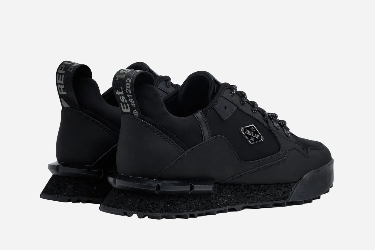 FIELD SPEED RHOMBUS LACE-UP SNEAKERS | BLK RS1P0067L
