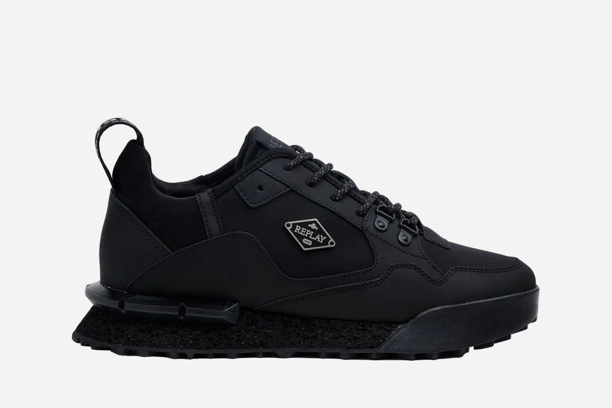 FIELD SPEED RHOMBUS LACE-UP SNEAKERS | BLK RS1P0067L