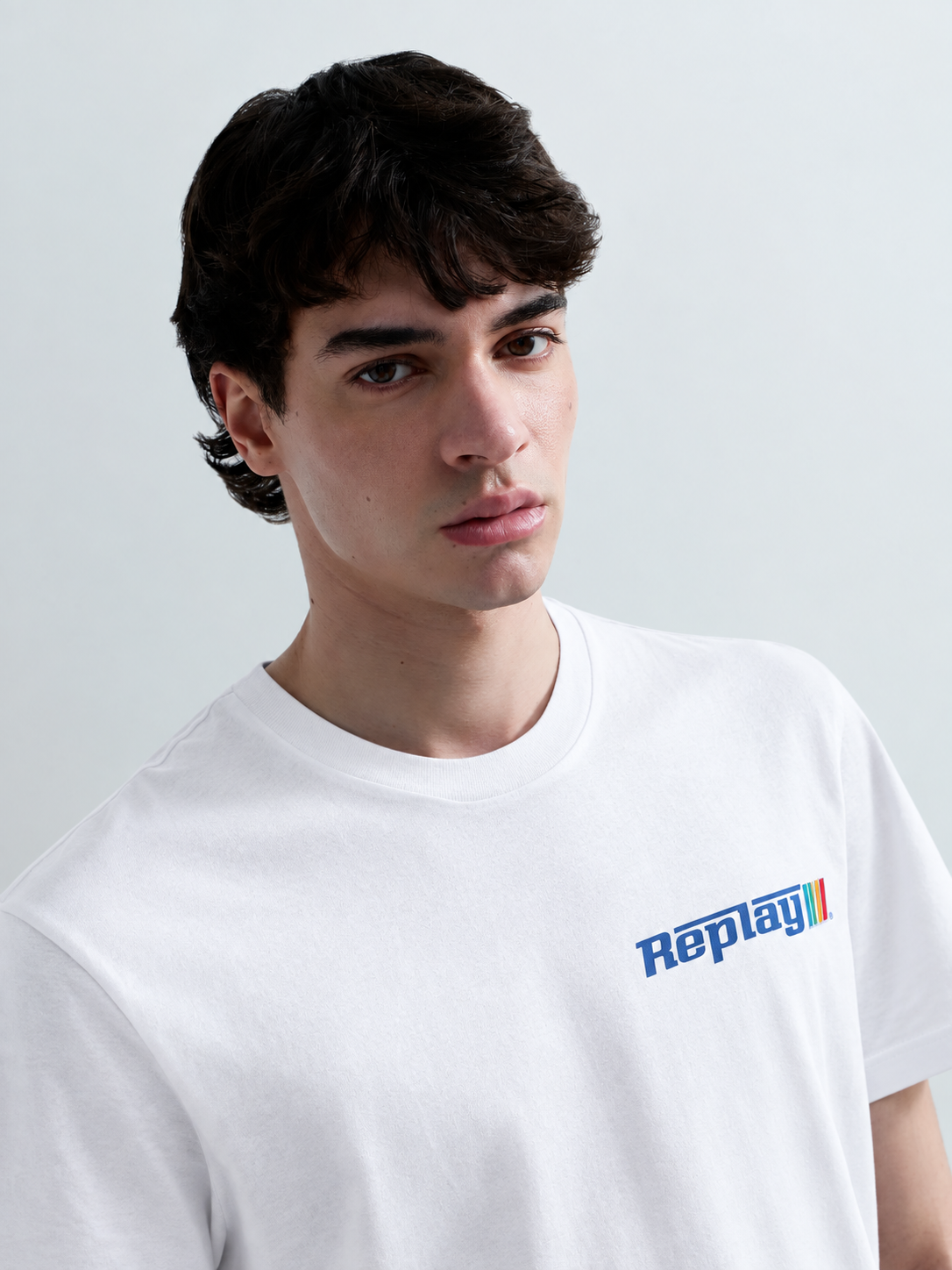 JERSEY T-SHIRT WITH LOGO GRAPHIC | NATURAL WHITE M3329 2660-011