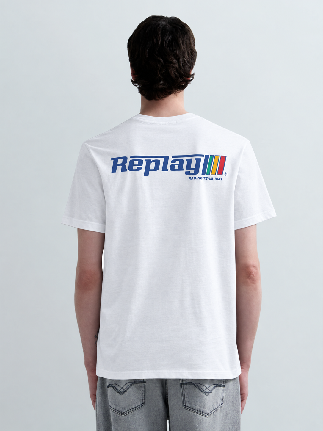 JERSEY T-SHIRT WITH LOGO GRAPHIC | NATURAL WHITE M3329 2660-011