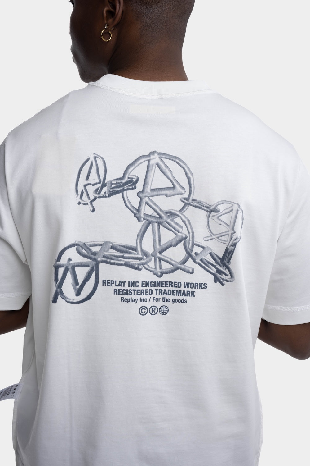 REPLAY INC. DRY HEAVY COTTON JERSEY T-SHIRT | OFF WHITE KU6044 D23846-011