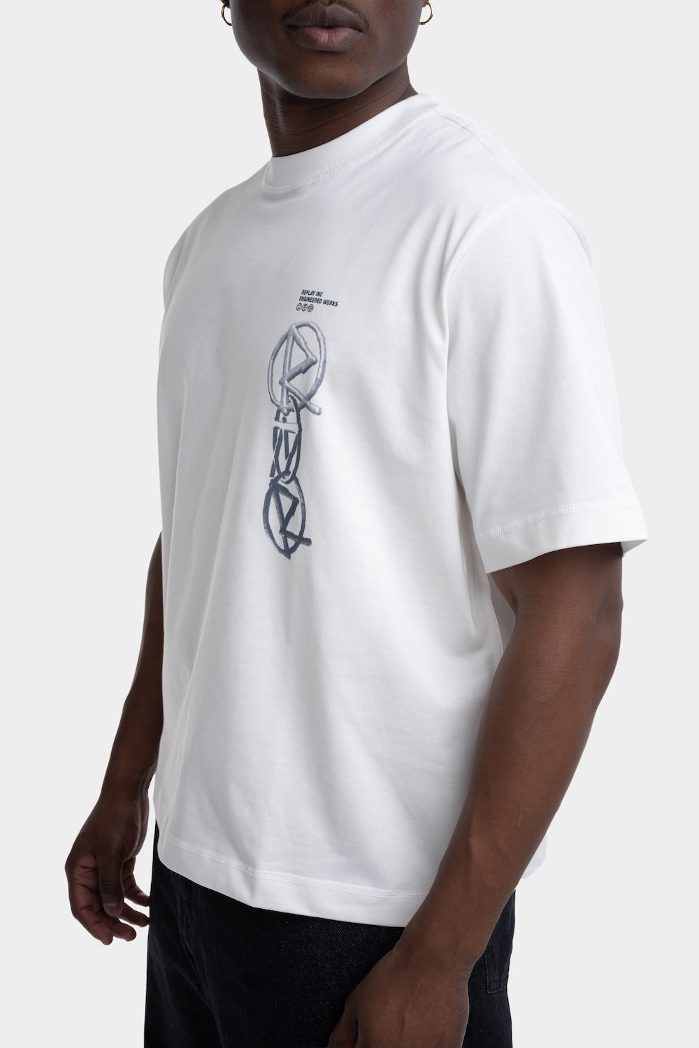 REPLAY INC. DRY HEAVY COTTON JERSEY T-SHIRT | OFF WHITE KU6044 D23846-011