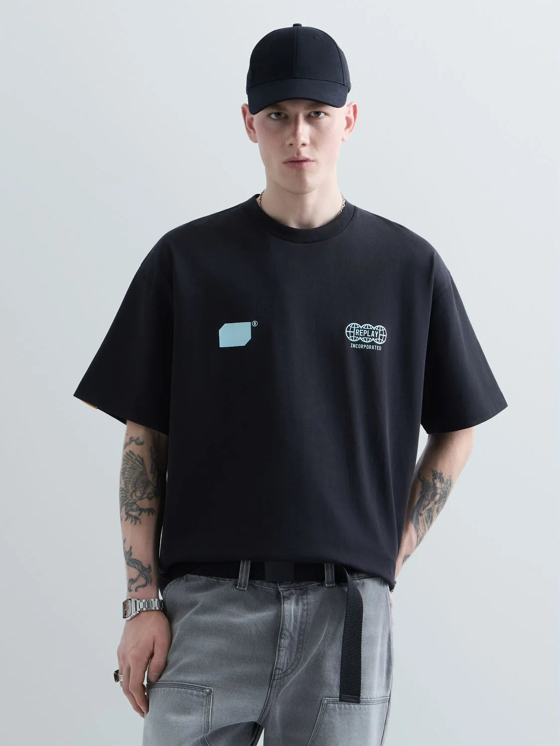 DRY HEAVY COTTON JERSEY T-SHIRT | BLACK KU6045 D23846-098