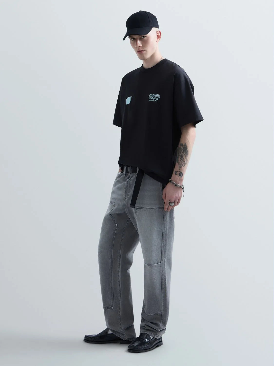 DRY HEAVY COTTON JERSEY T-SHIRT | BLACK KU6045 D23846-098