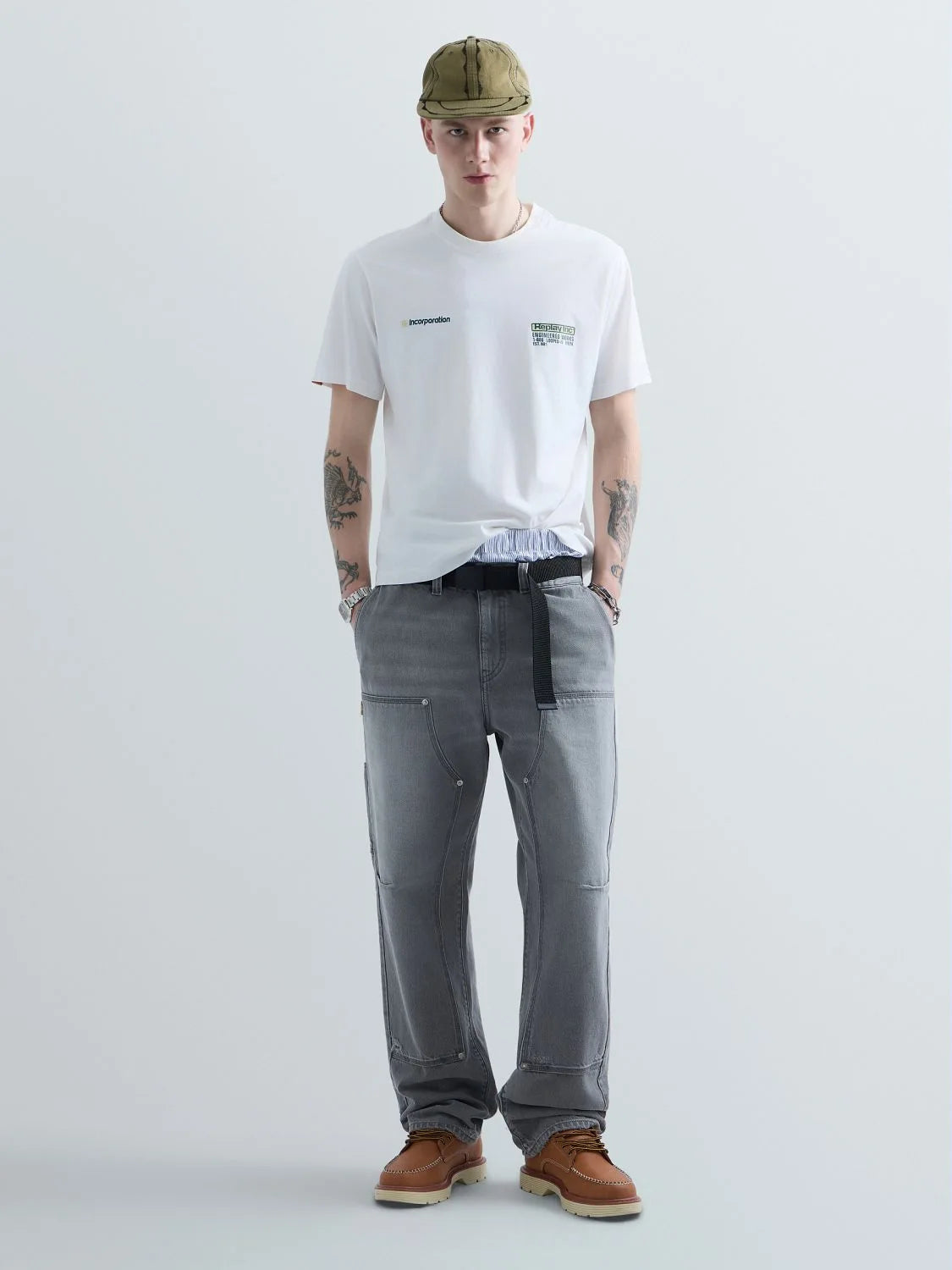 20/1 COTTON JERSEY T-SHIRT | OFF WHITE KU6048 D23608P-011