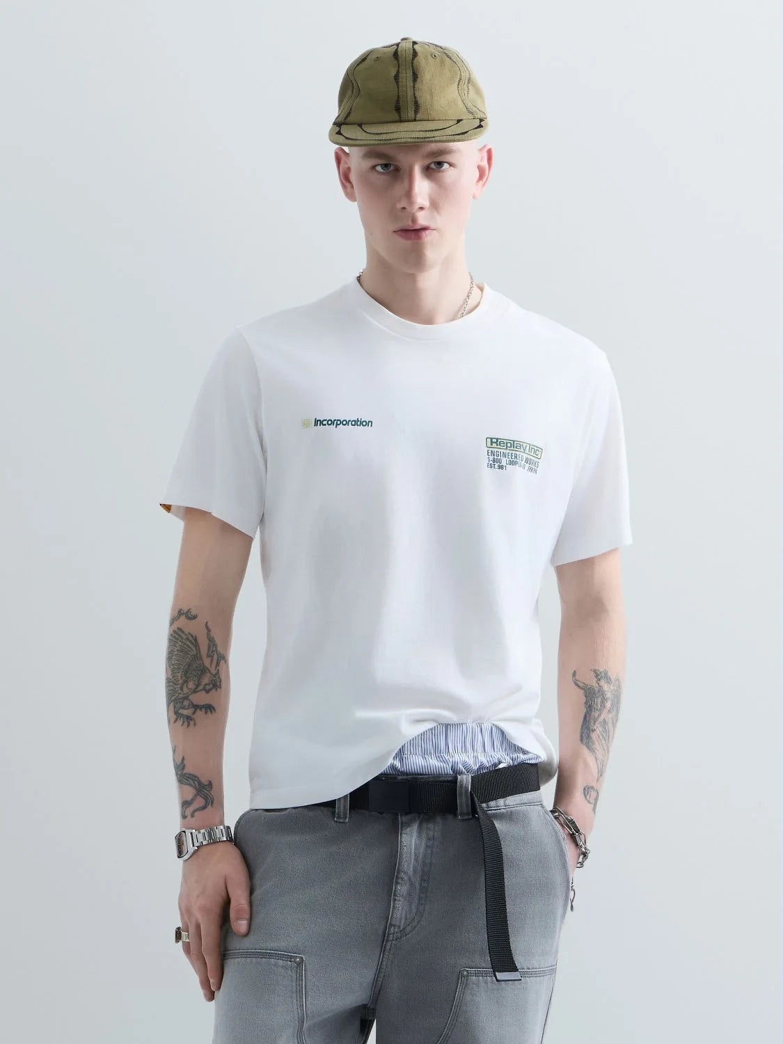 20/1 COTTON JERSEY T-SHIRT | OFF WHITE KU6048 D23608P-011