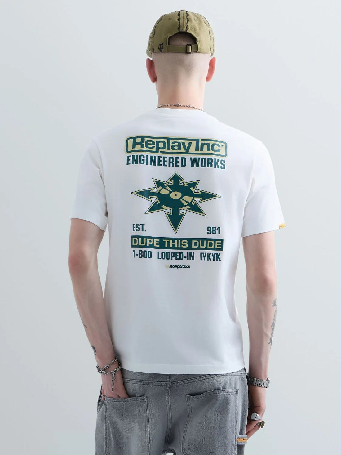 20/1 COTTON JERSEY T-SHIRT | OFF WHITE KU6048 D23608P-011