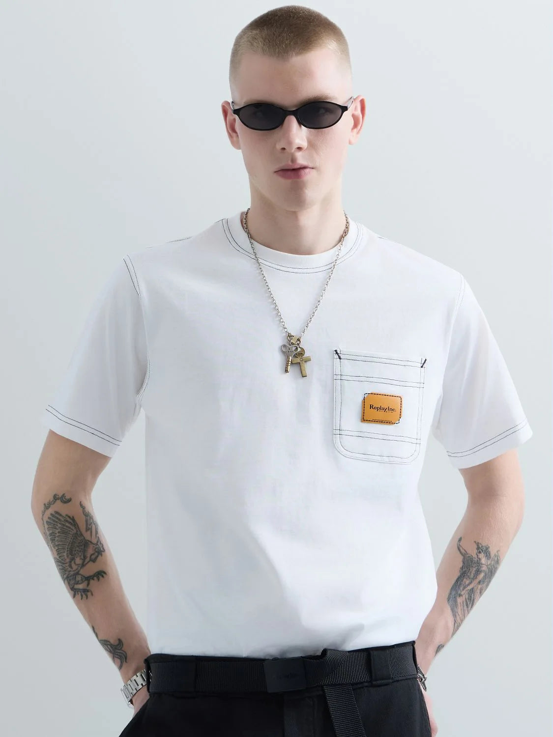 20/1 COTTON JERSEY T-SHIRT | OFF WHITE KU6053 D23608P-011