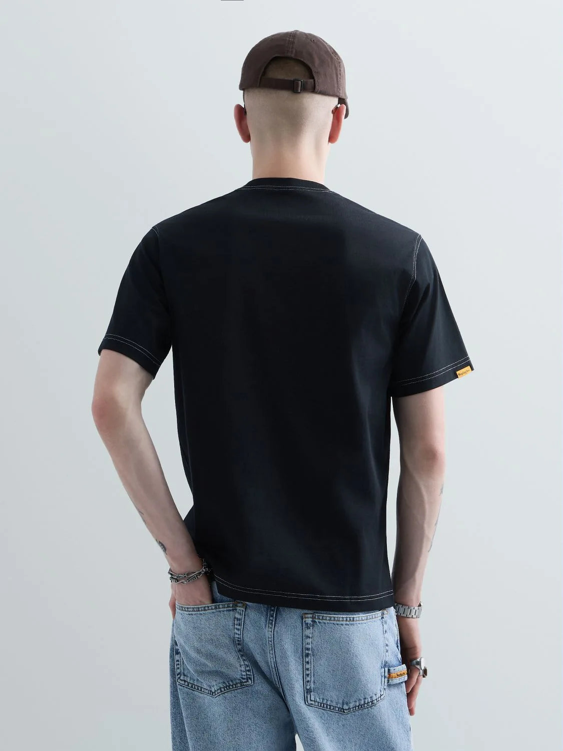 20/1 COTTON JERSEY T-SHIRT | BLACK KU6053 D23608P-098