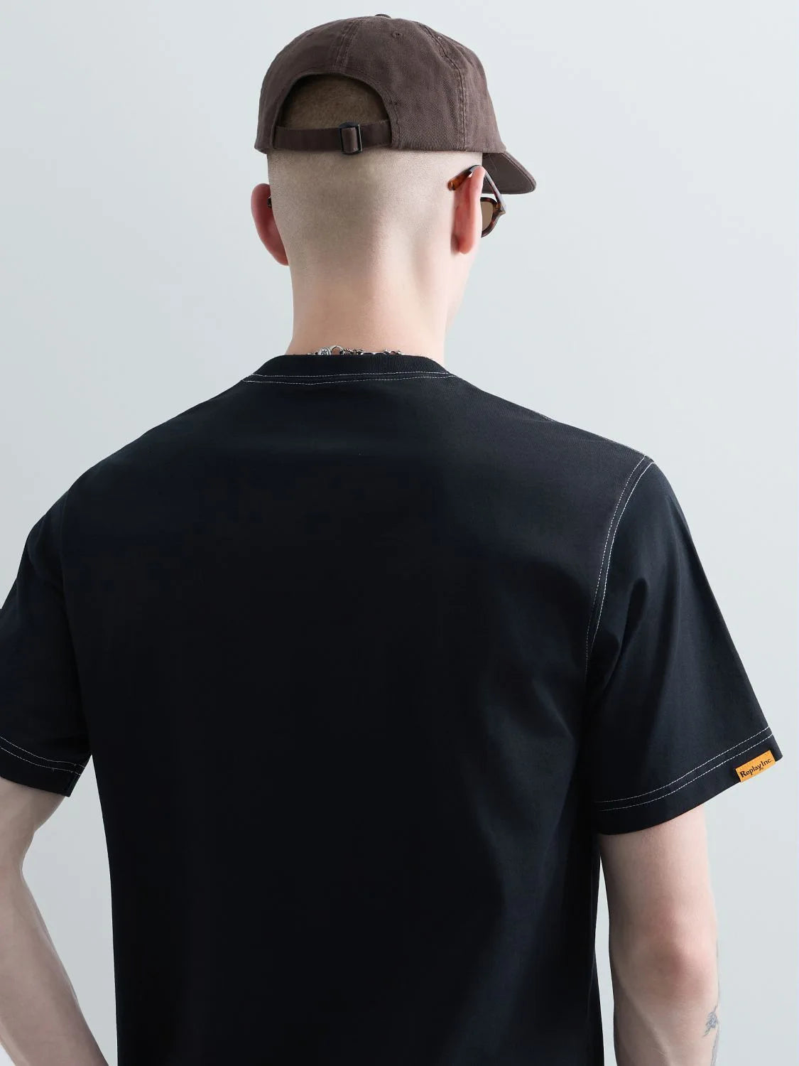 20/1 COTTON JERSEY T-SHIRT | BLACK KU6053 D23608P-098