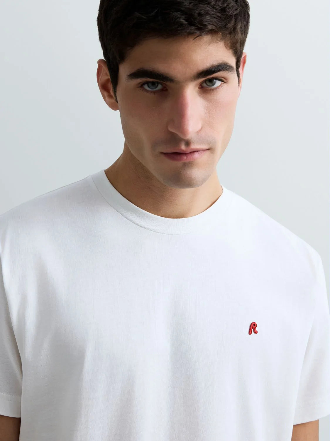JERSEY T-SHIRT WITH R EMBROIDERY | M3015 011