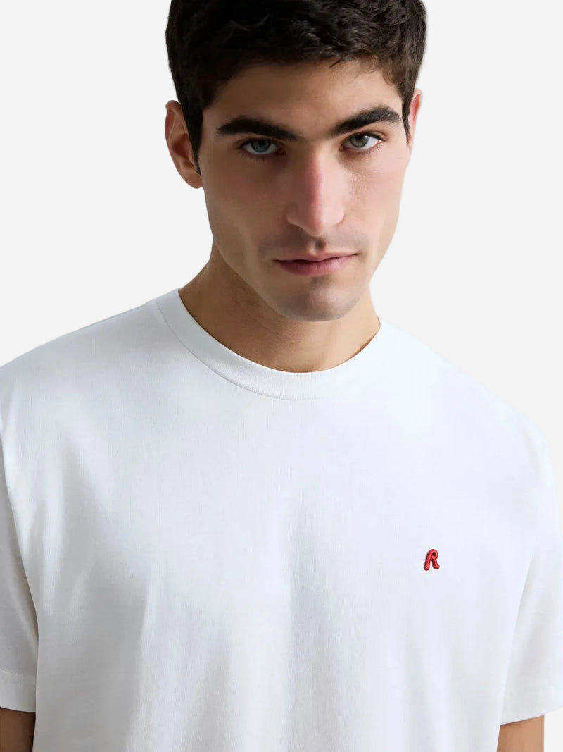 JERSEY T-SHIRT WITH R EMBROIDERY | M3015 011