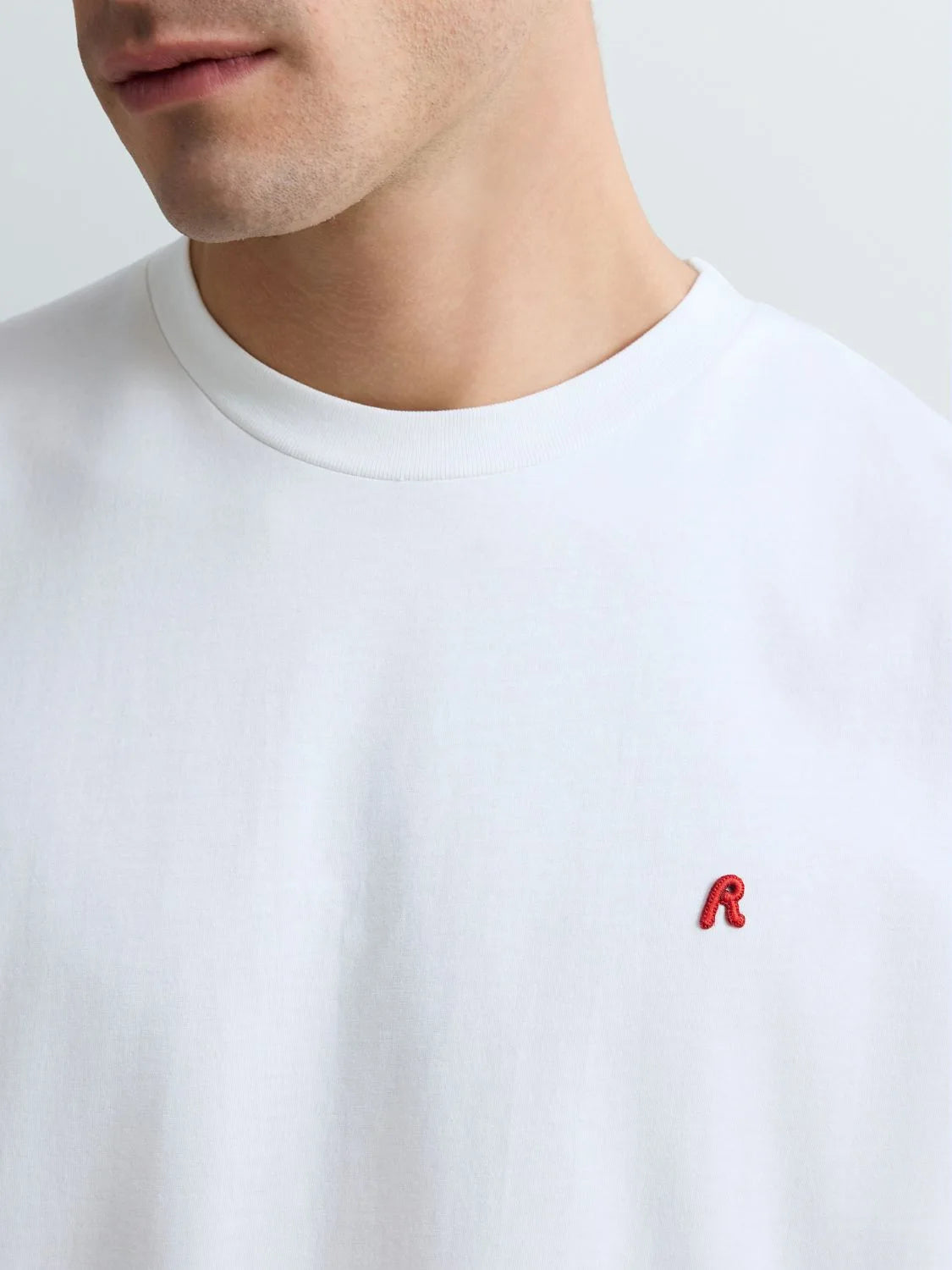 JERSEY T-SHIRT WITH R EMBROIDERY | M3015 011