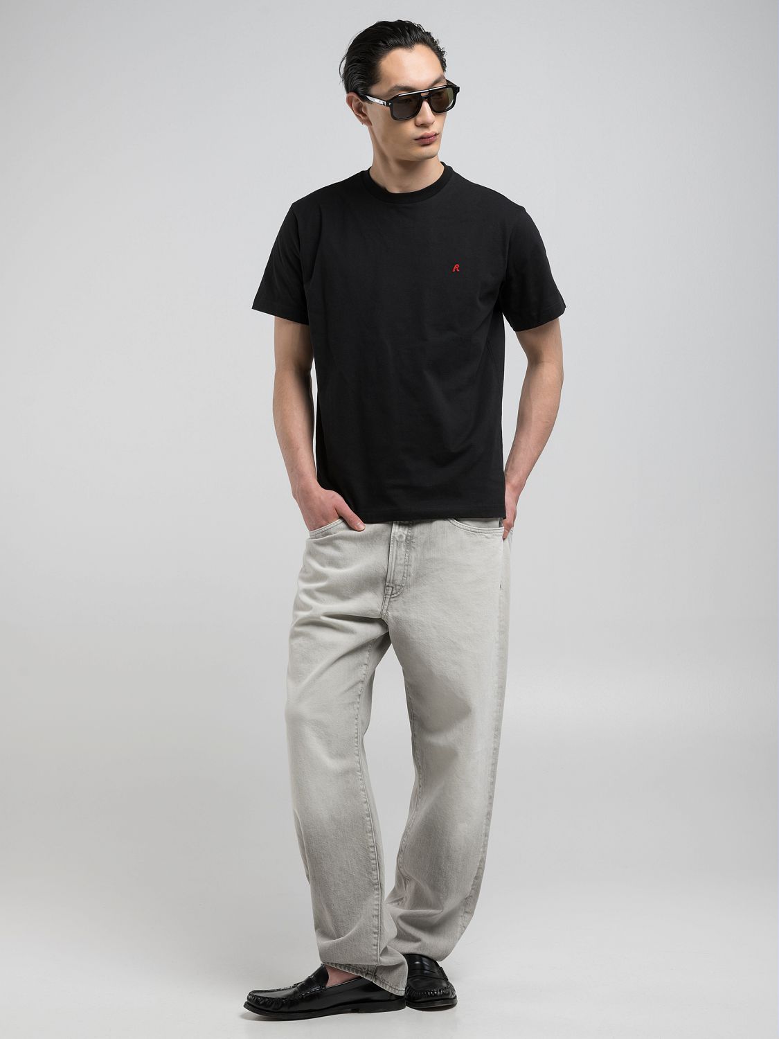 JERSEY T-SHIRT WITH R EMBROIDERY | M3015 098