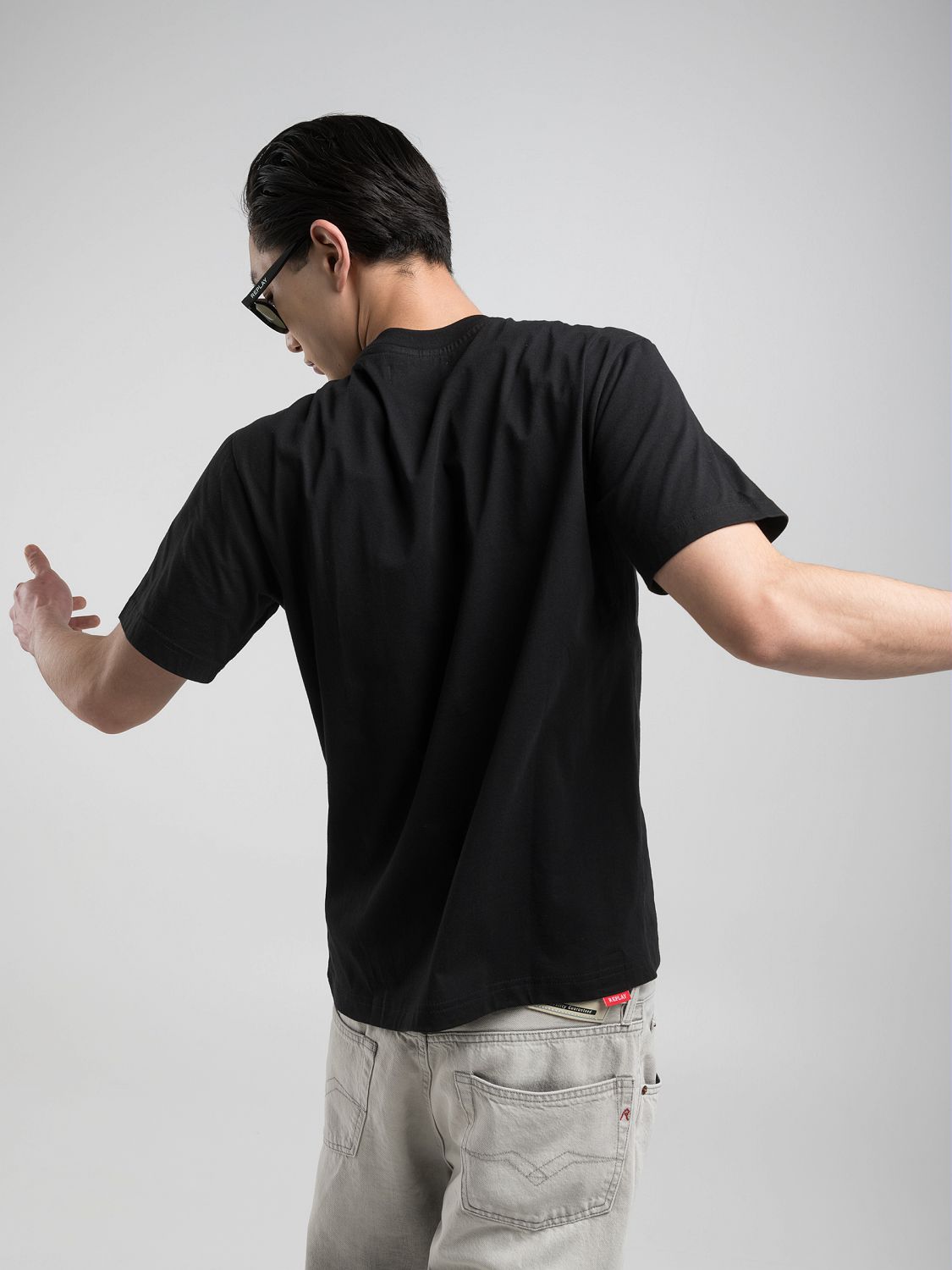 JERSEY T-SHIRT WITH R EMBROIDERY | M3015 098