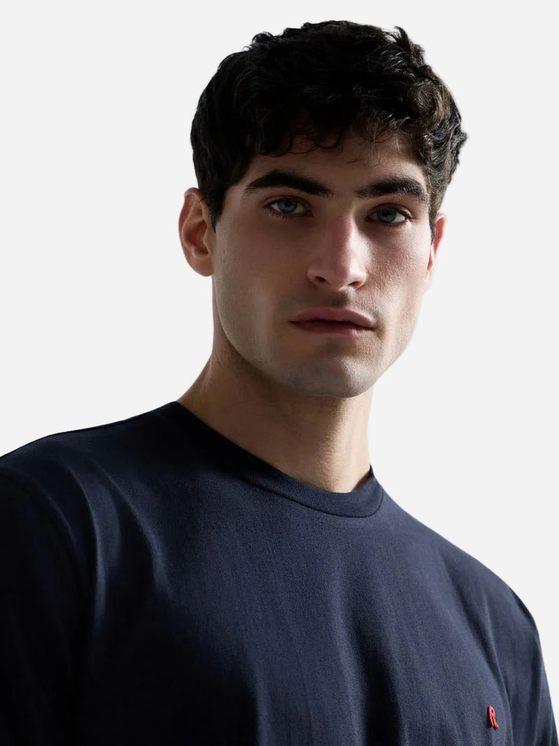 JERSEY T-SHIRT WITH RED R LOGO | DARK NAVY M3015 2660-970