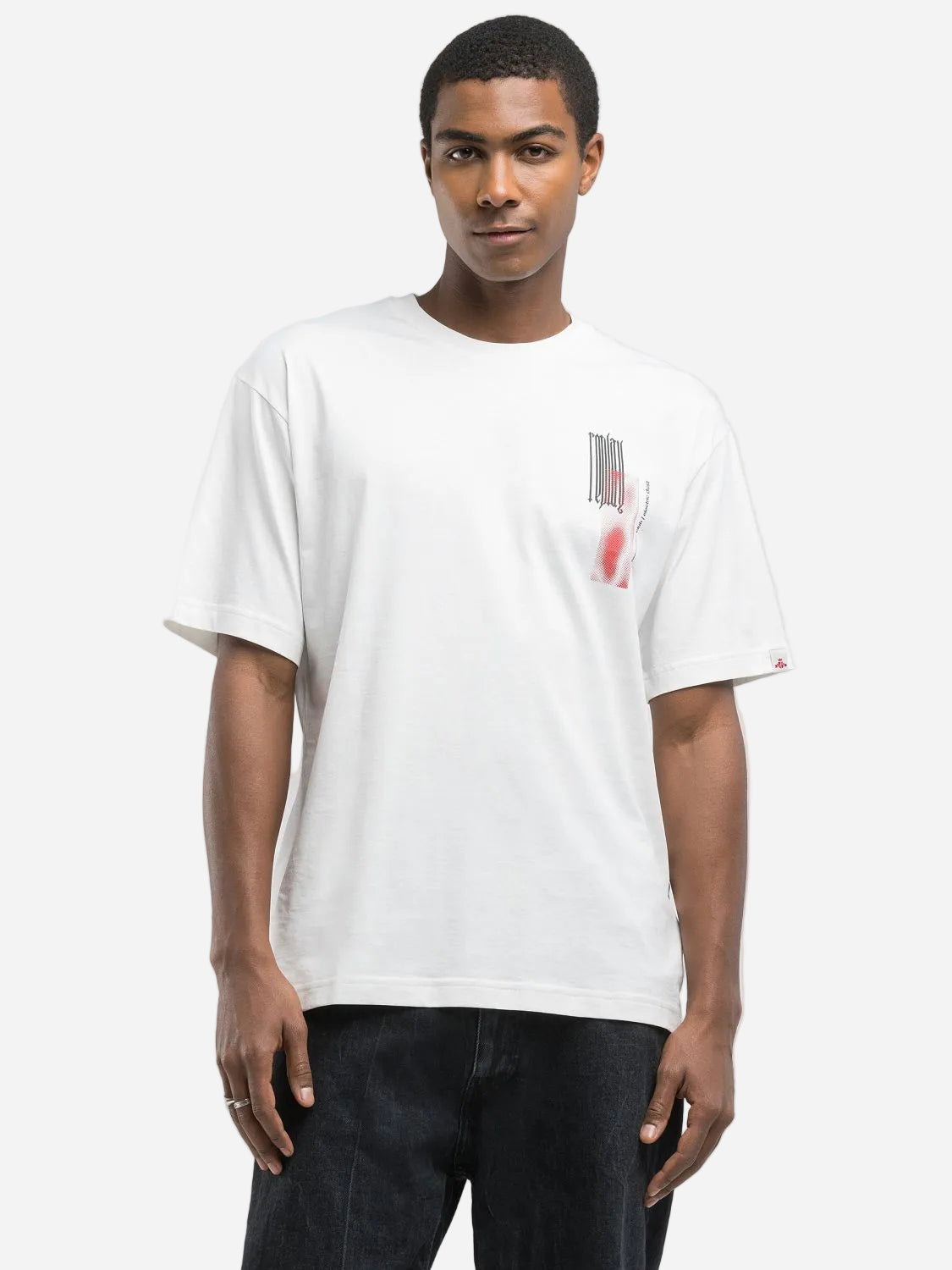 COTTON T-SHIRT WITH PRINT | M3058 011