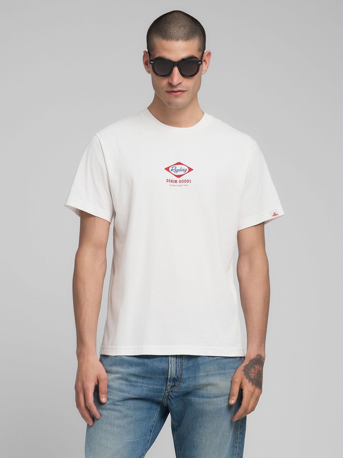CREW-NECK T-SHIRT WITH HERITAGE PRINT | M3212 2660 011