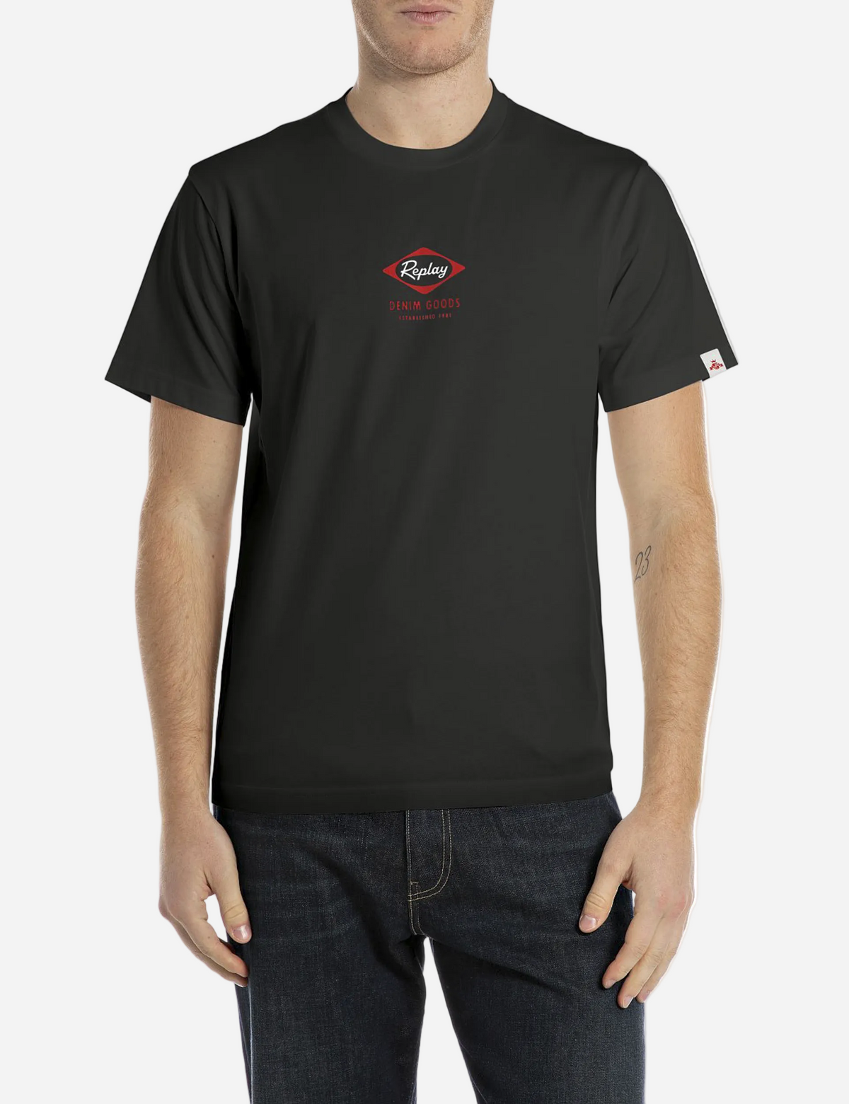 CREW-NECK T-SHIRT WITH HERITAGE PRINT | M3212 2660 098
