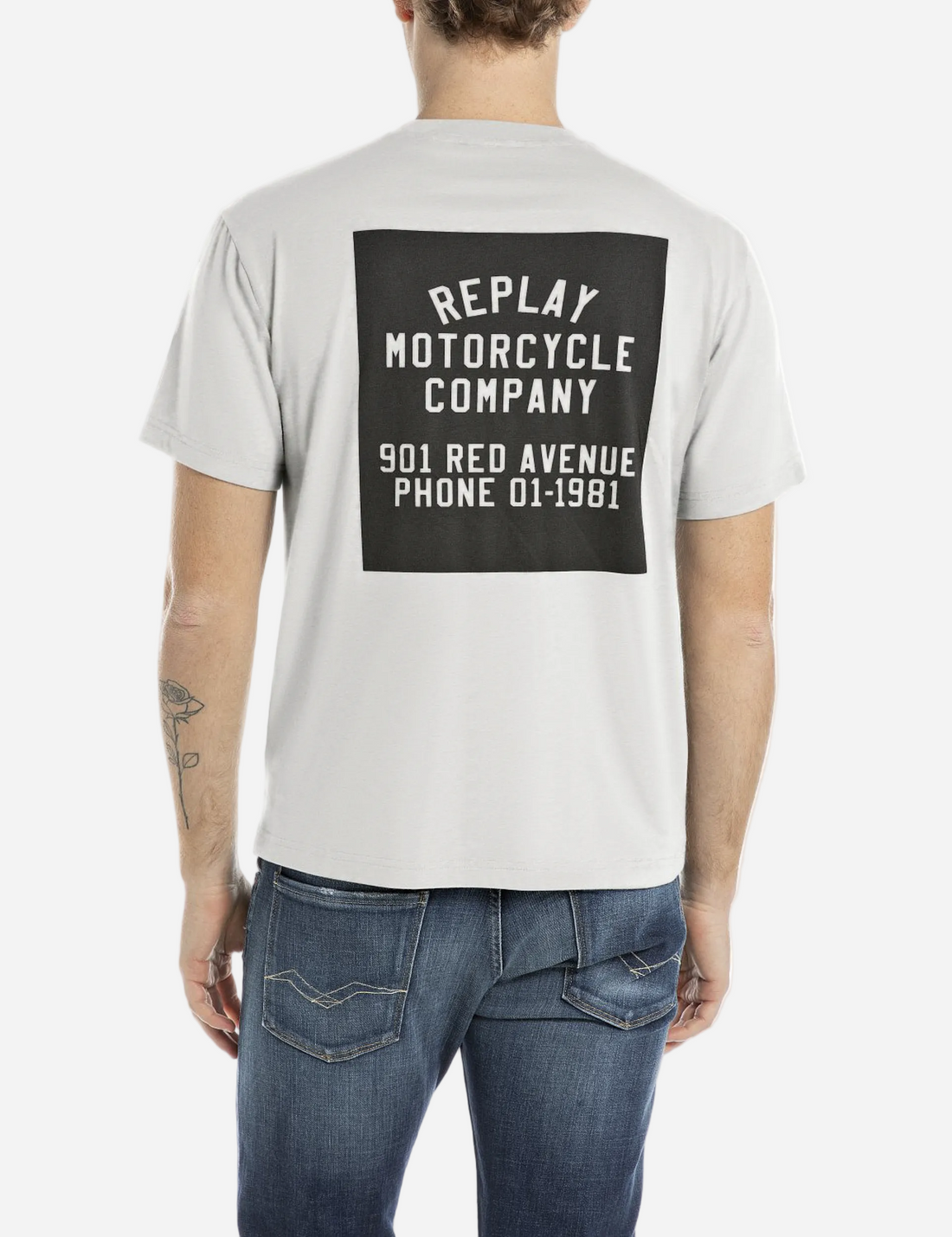 T-SHIRT WITH A PRINT FRONT AND BACK | M3213 2660 011
