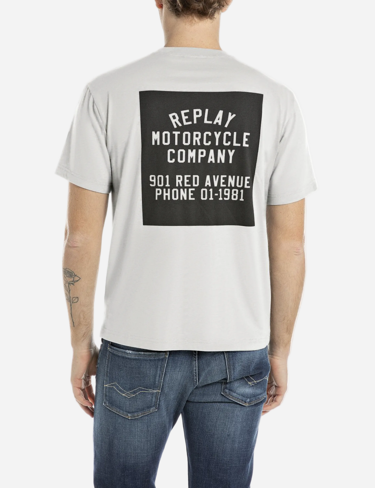 T-SHIRT WITH A PRINT FRONT AND BACK | M3213 2660 011