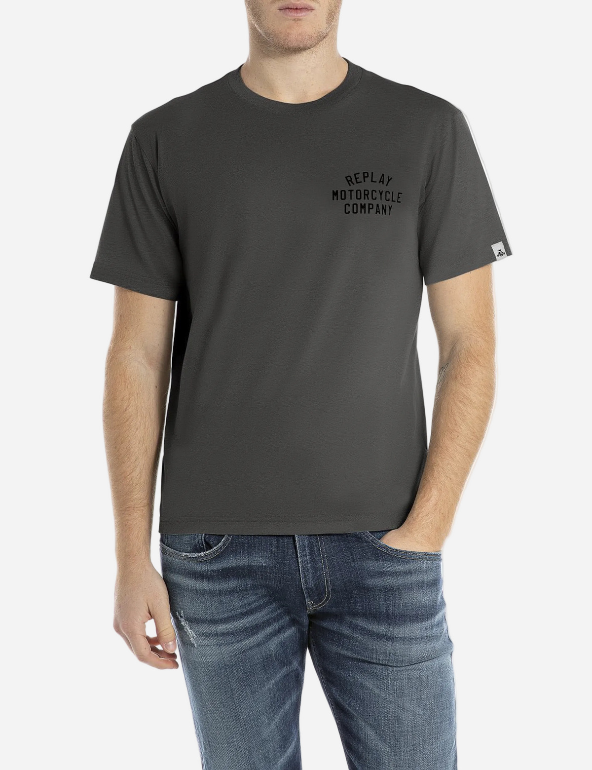 T-SHIRT WITH A PRINT FRONT AND BACK | M3213 2660 293