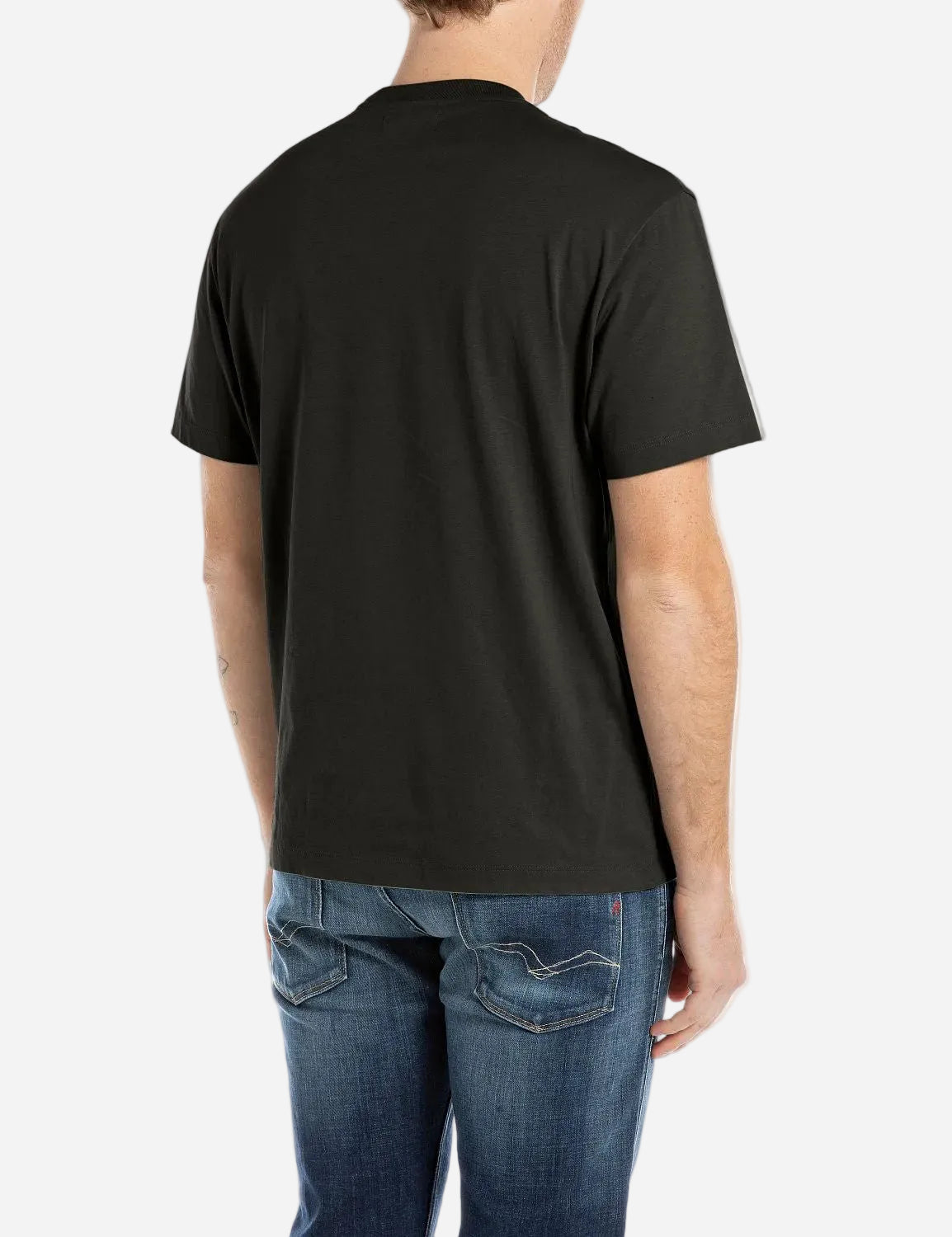COTTON CREW-NECK T-SHIRT WITH LETTERING | M3221 2660 098