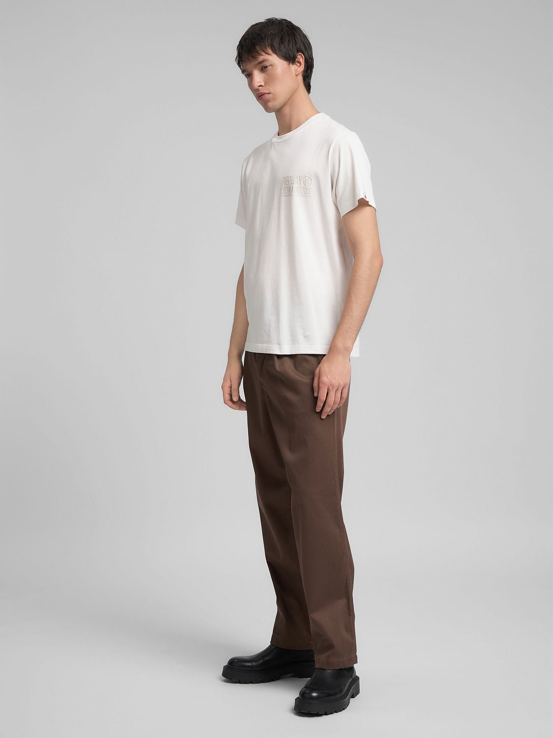 ORGANIC COTTON T-SHIRT WITH LETTERING | M3227 23732P 011