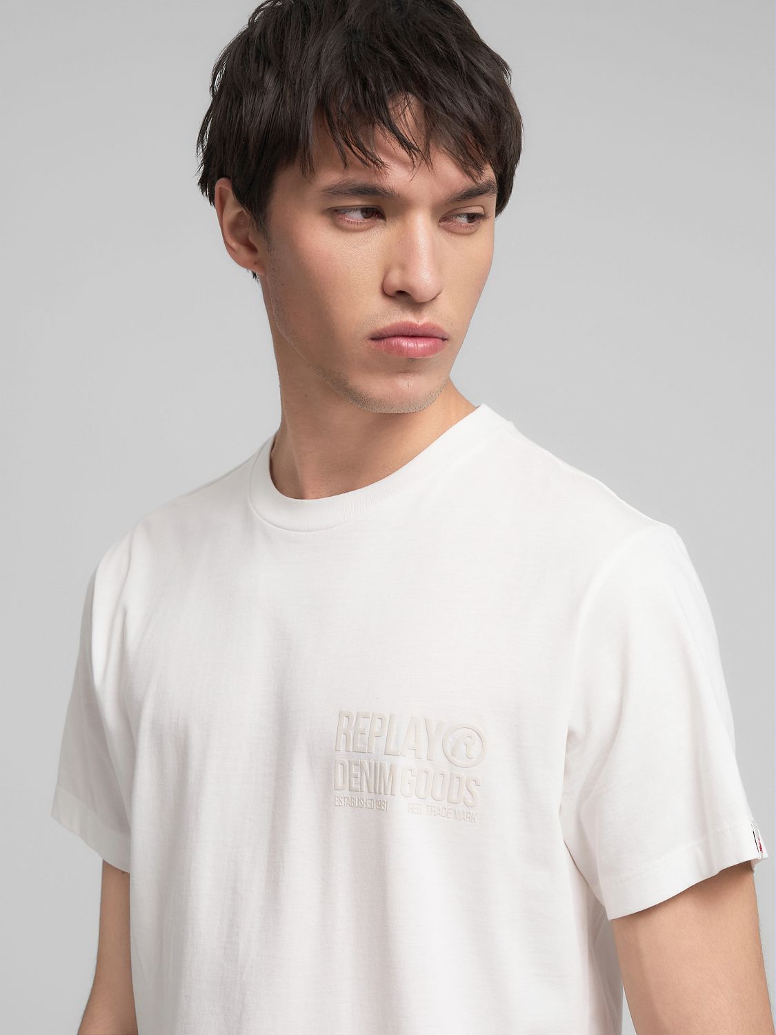 ORGANIC COTTON T-SHIRT WITH LETTERING | M3227 23732P 011