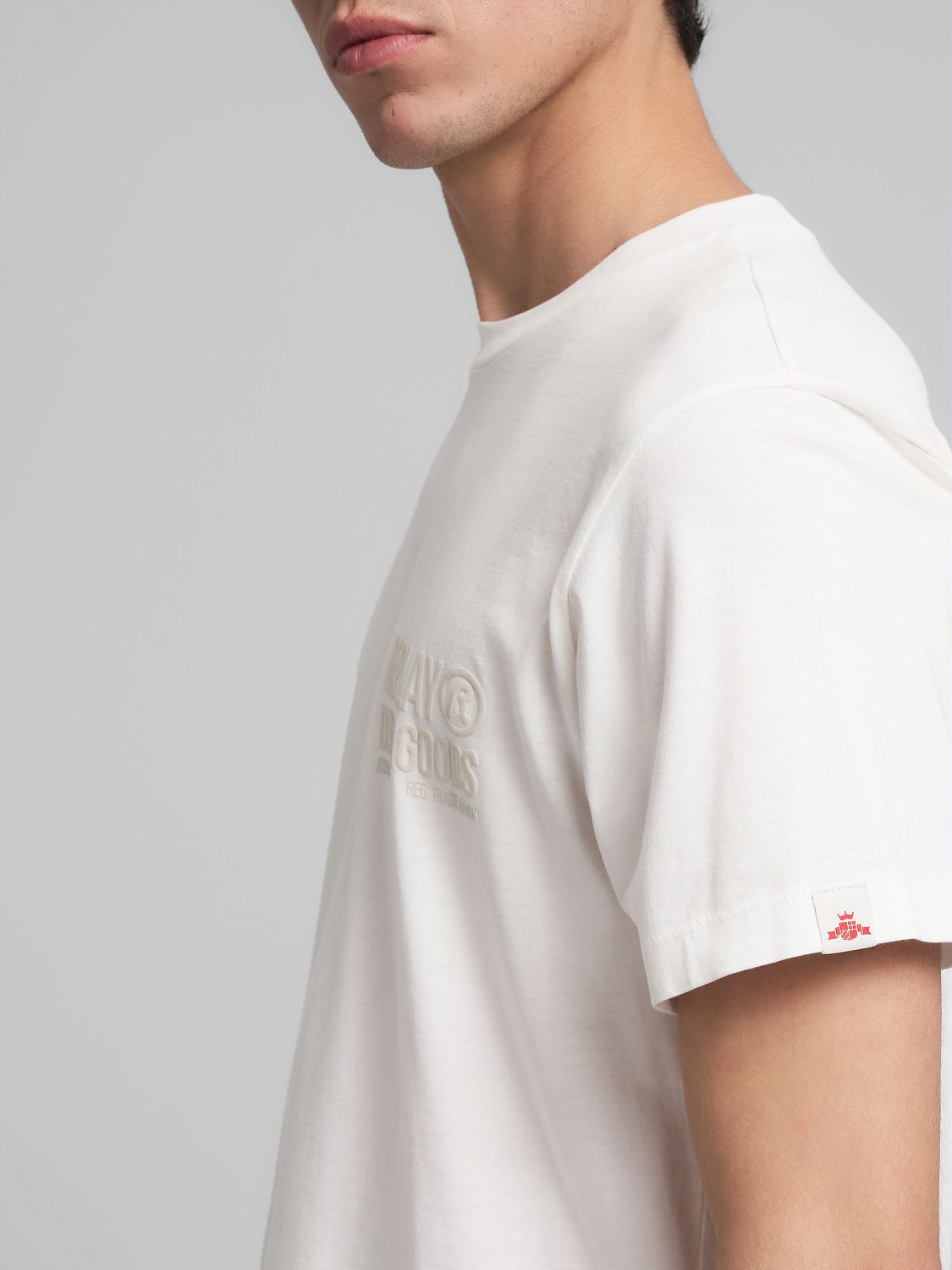 ORGANIC COTTON T-SHIRT WITH LETTERING | M3227 23732P 011