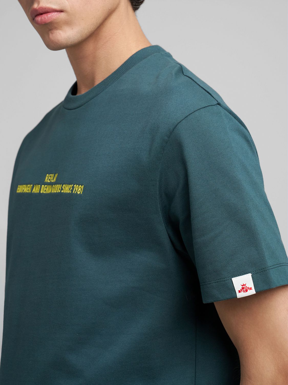 JERSEY T-SHIRT WITH LETTERING EMBROIDERY | M3253 23804 135