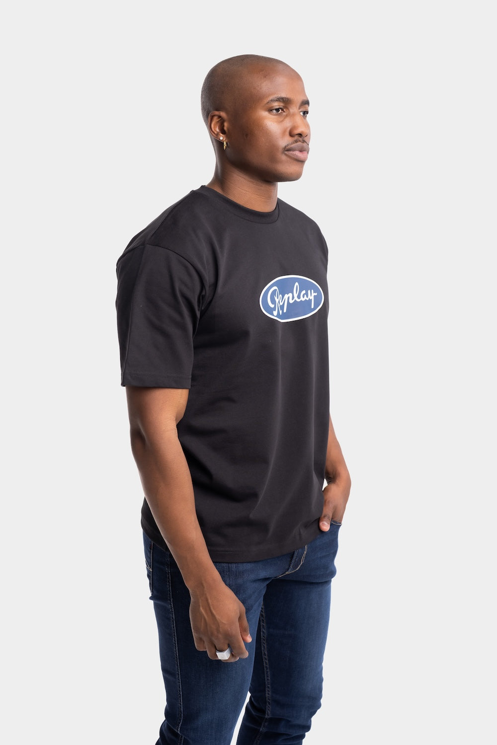 HEAVY COTTON JERSEY T-SHIRT | BLACK M3258 23804-098