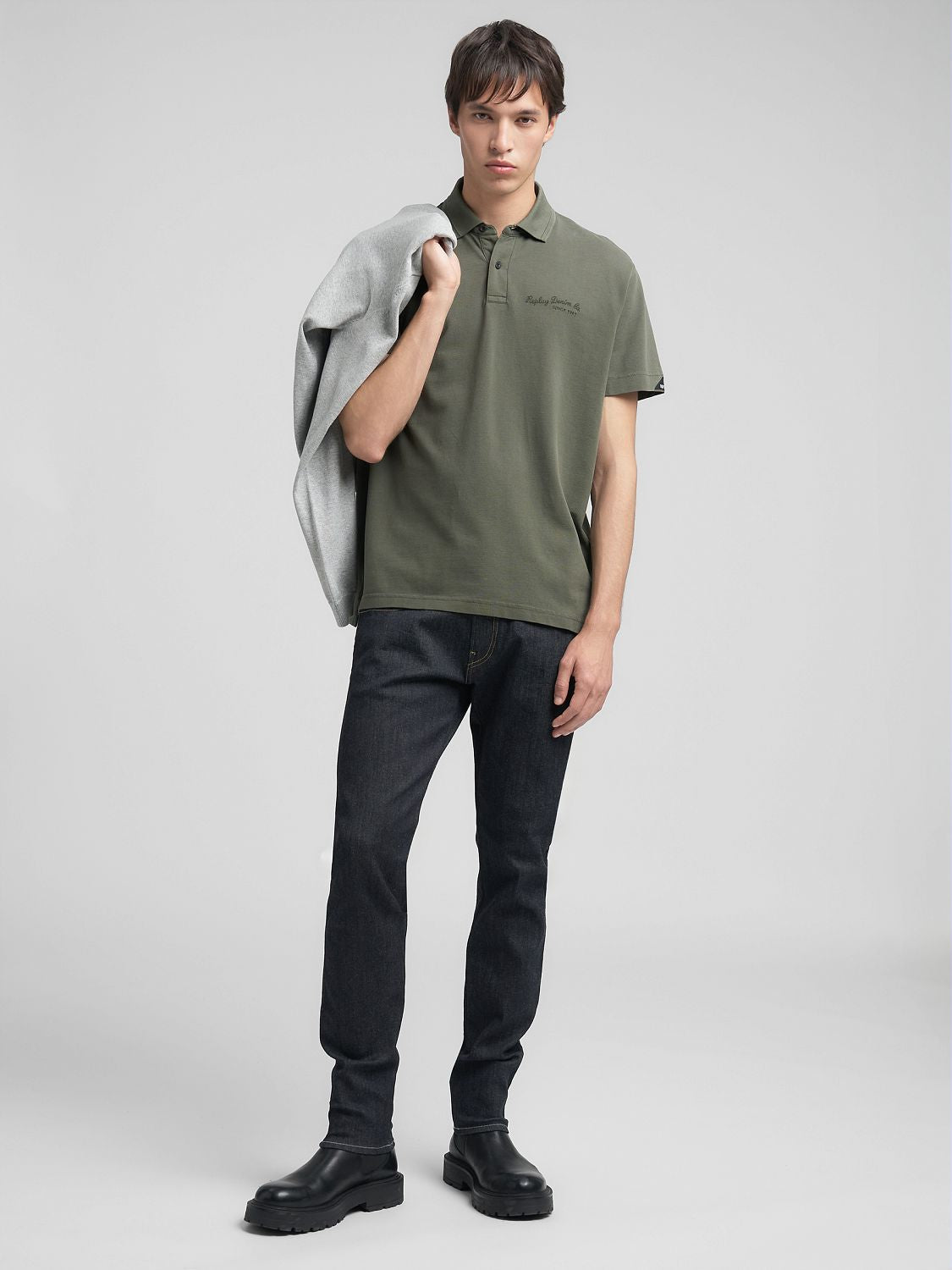 COTTON PIQUÉ POLO-SHIRT WITH EMBROIDERY | M3272 22696G 849