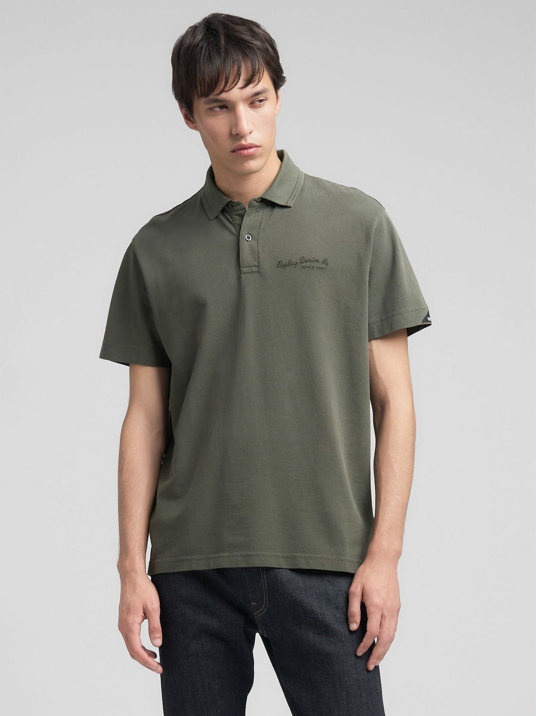 COTTON PIQUÉ POLO-SHIRT WITH EMBROIDERY | M3272 22696G 849