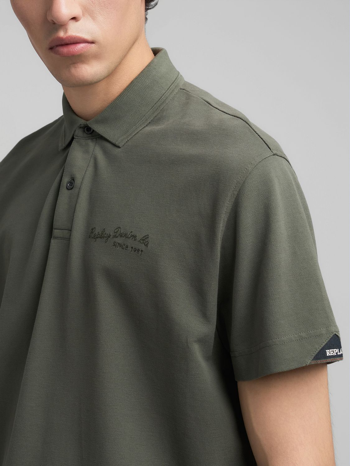 COTTON PIQUÉ POLO-SHIRT WITH EMBROIDERY | M3272 22696G 849