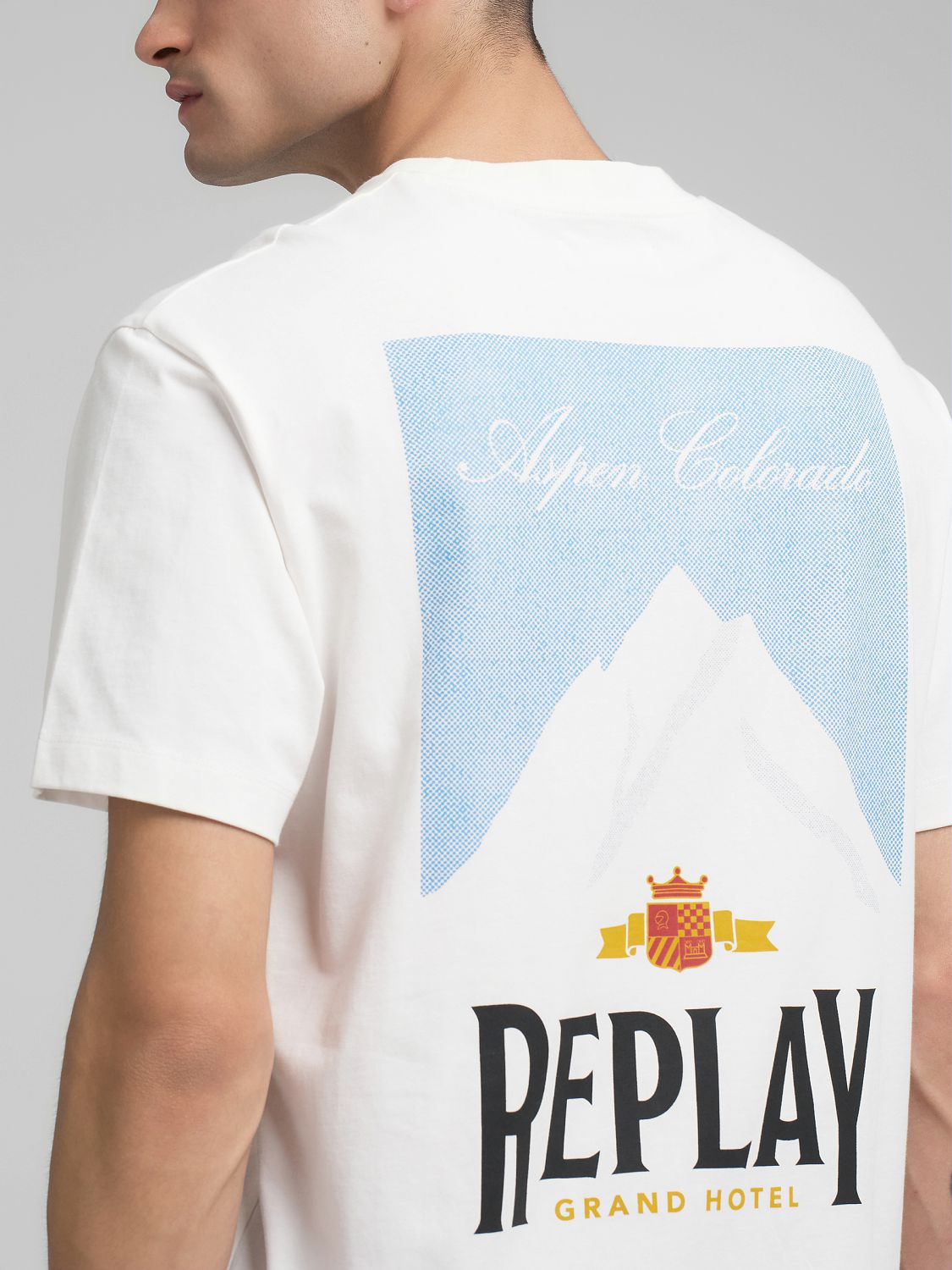 CREW-NECK T-SHIRT WITH ARCHIVAL PRINT | M3279 23608P 011