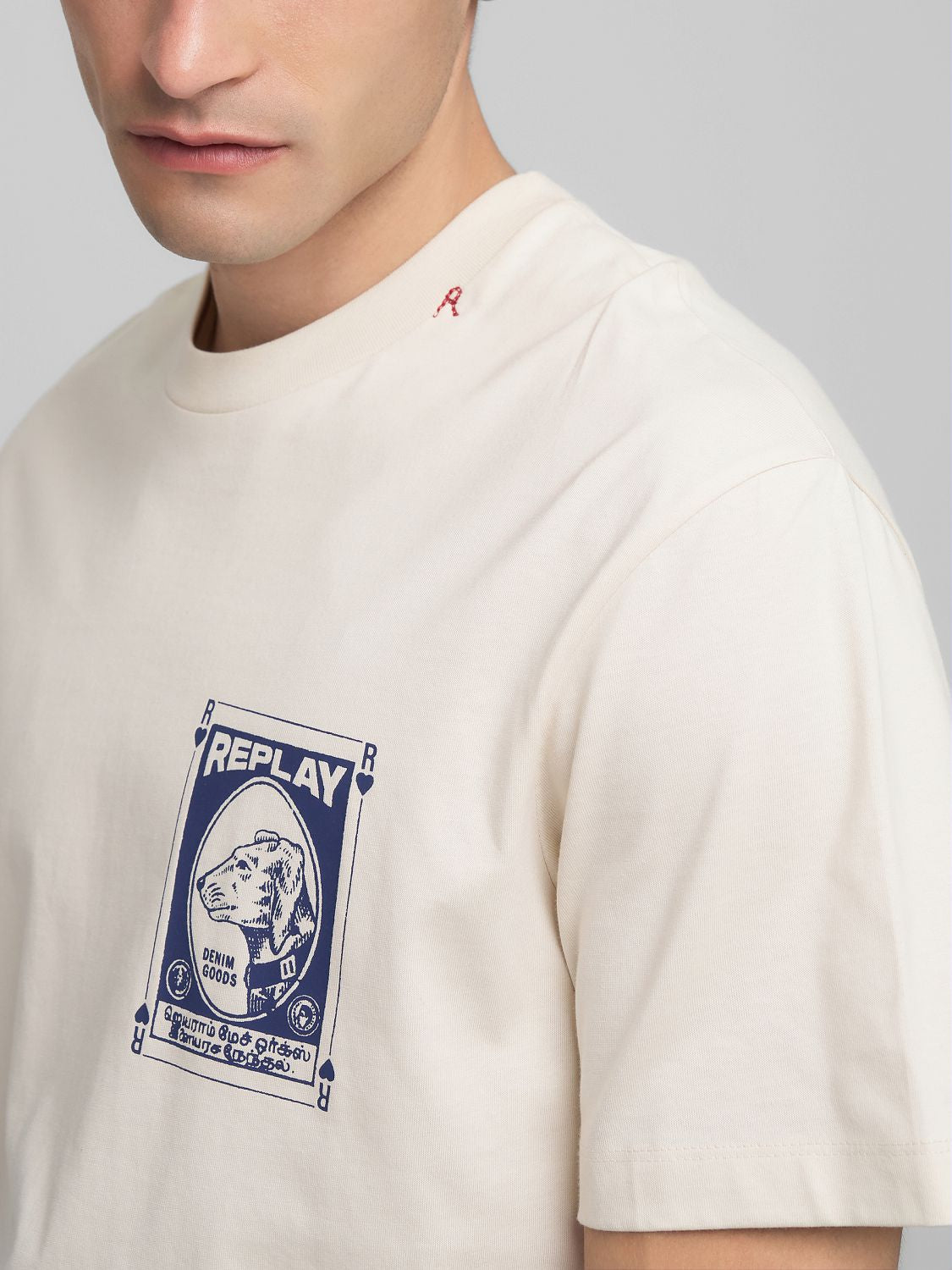 CREW-NECK T-SHIRT WITH VINTAGE PRINT | M3282 23608P 200