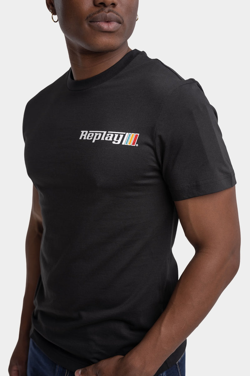JERSEY T-SHIRT WITH LOGO GRAPHIC | BLACK M3329 2660-098