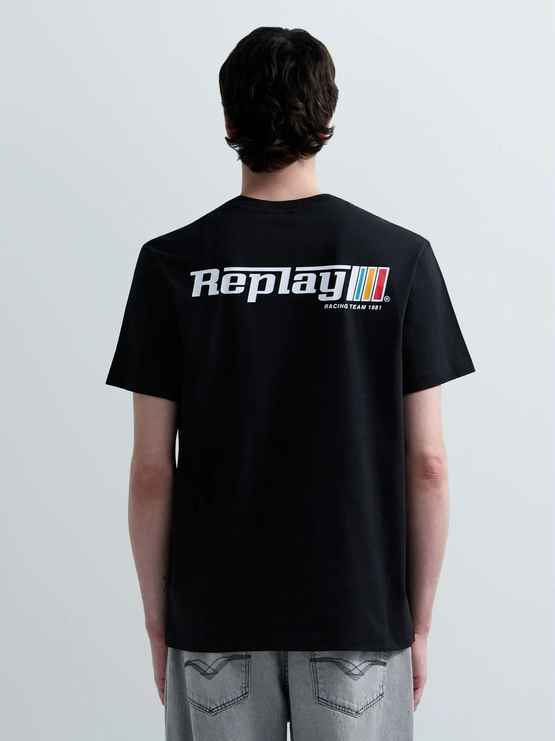 JERSEY T-SHIRT WITH LOGO GRAPHIC | BLACK M3329 2660-098